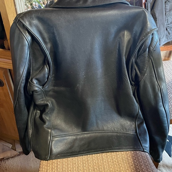 Rome Black Leather Jacket - Picture 2 of 5